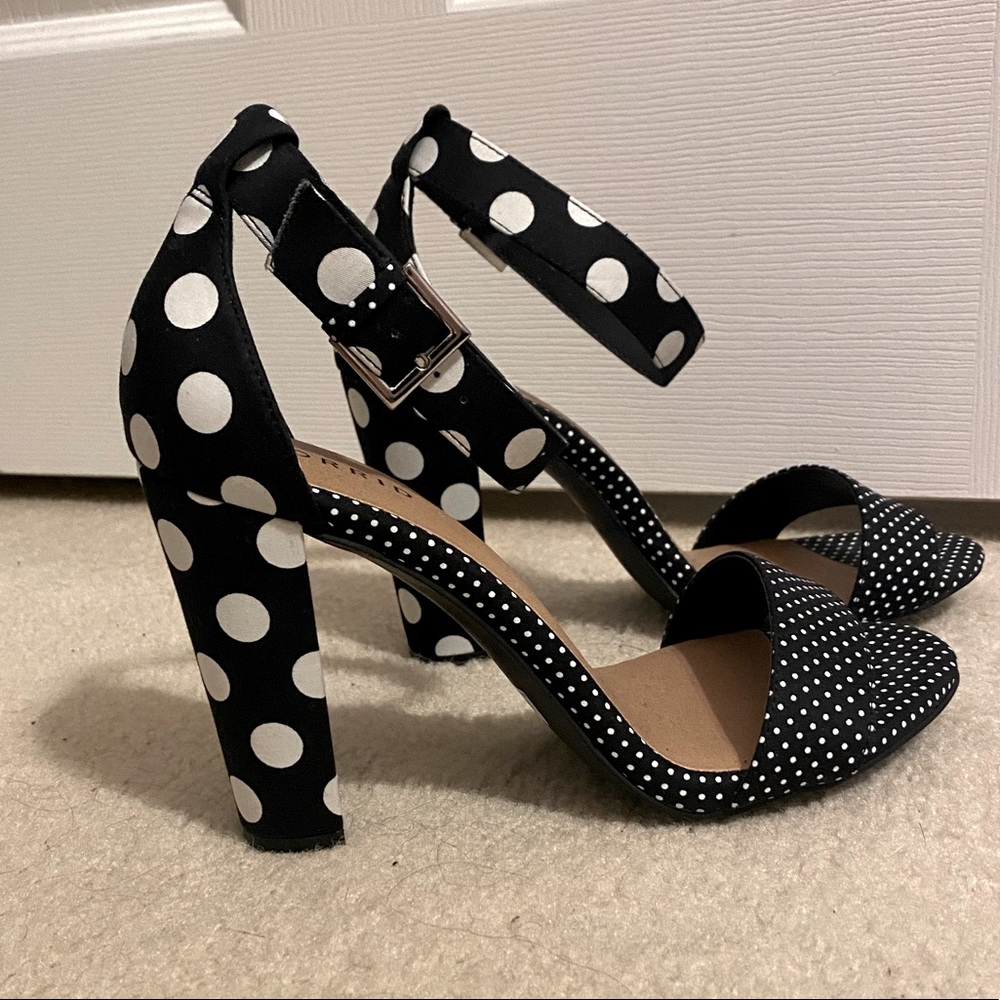 Black and Whits Polka Dot Torrid Heels NWOT